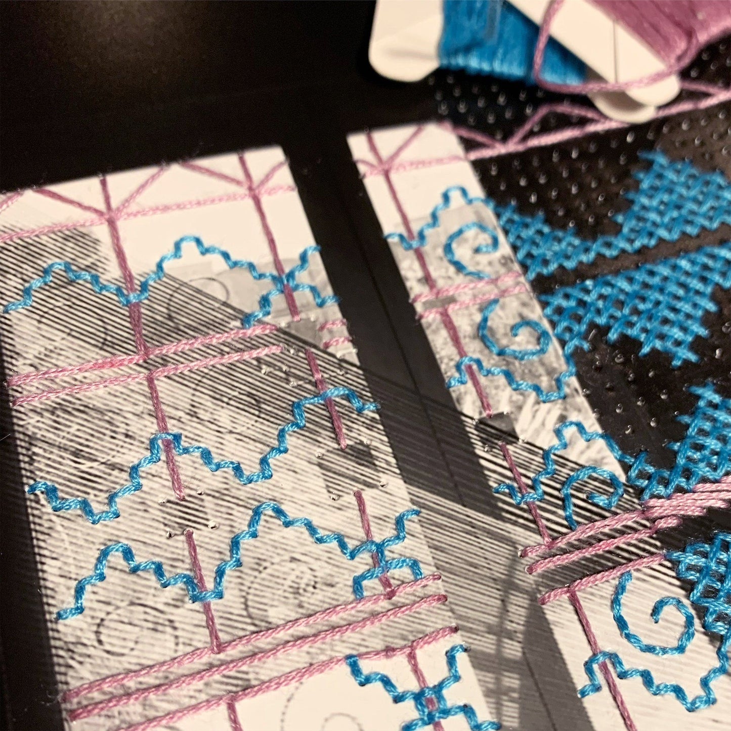 Sunshine Threads: Mexico travel geometric hand embroidery - shopnoodo