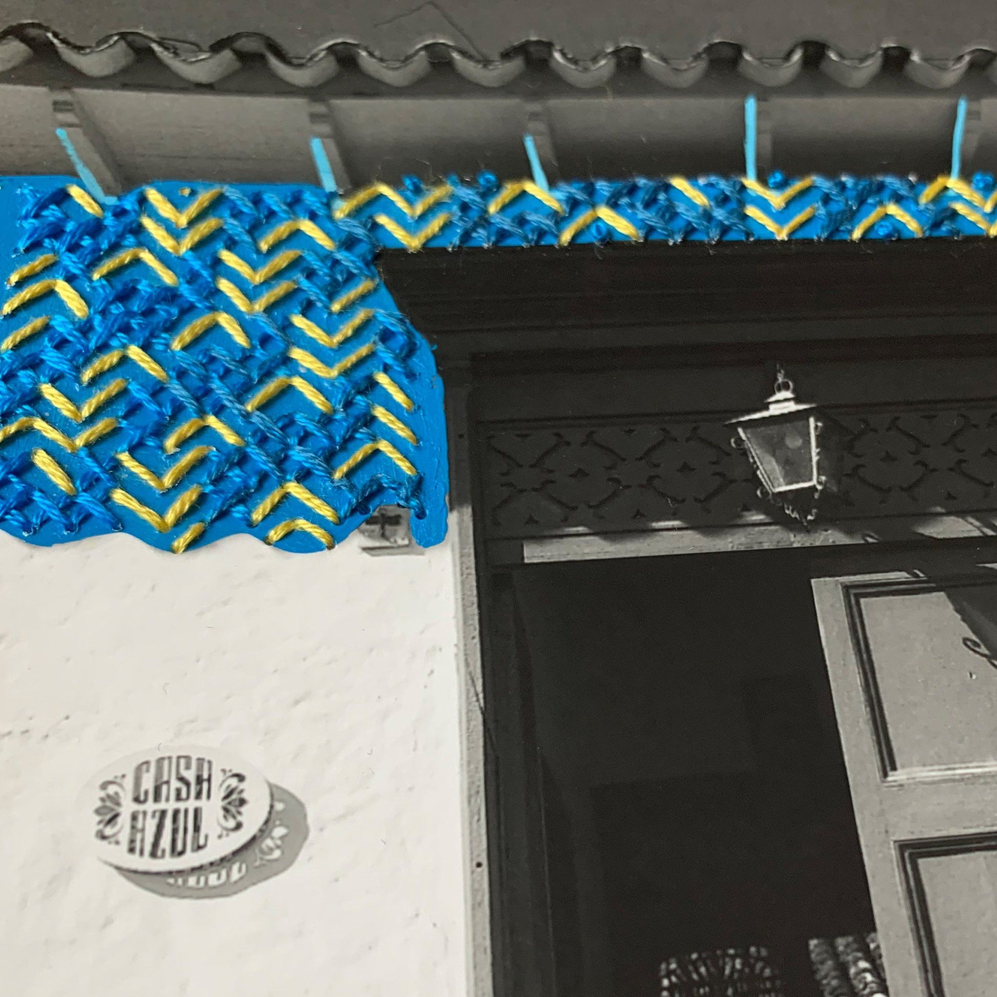 Casa Azul: Colombia Travel embroidered art - Catalina Escallon